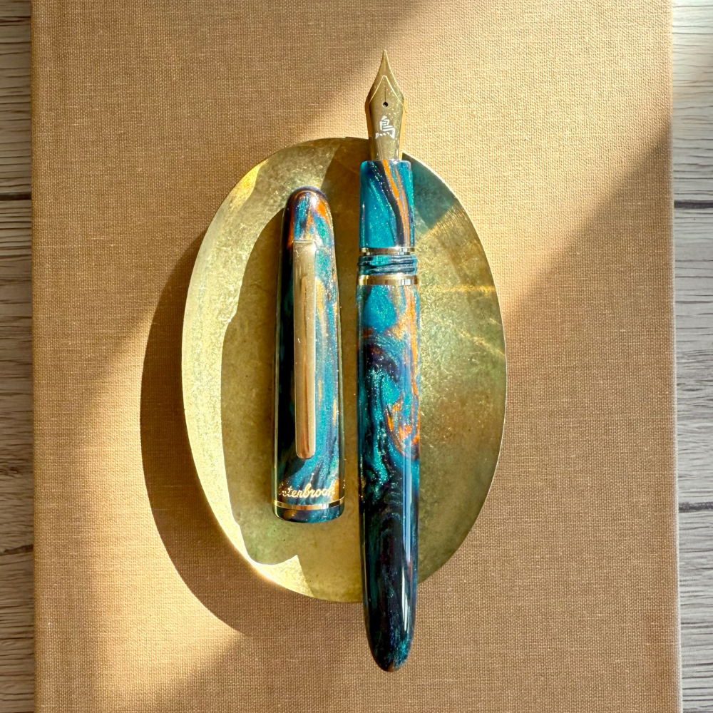 Esterbrook Estie BUNGUBOX The Kingfisher Gold Trim Füllhalter