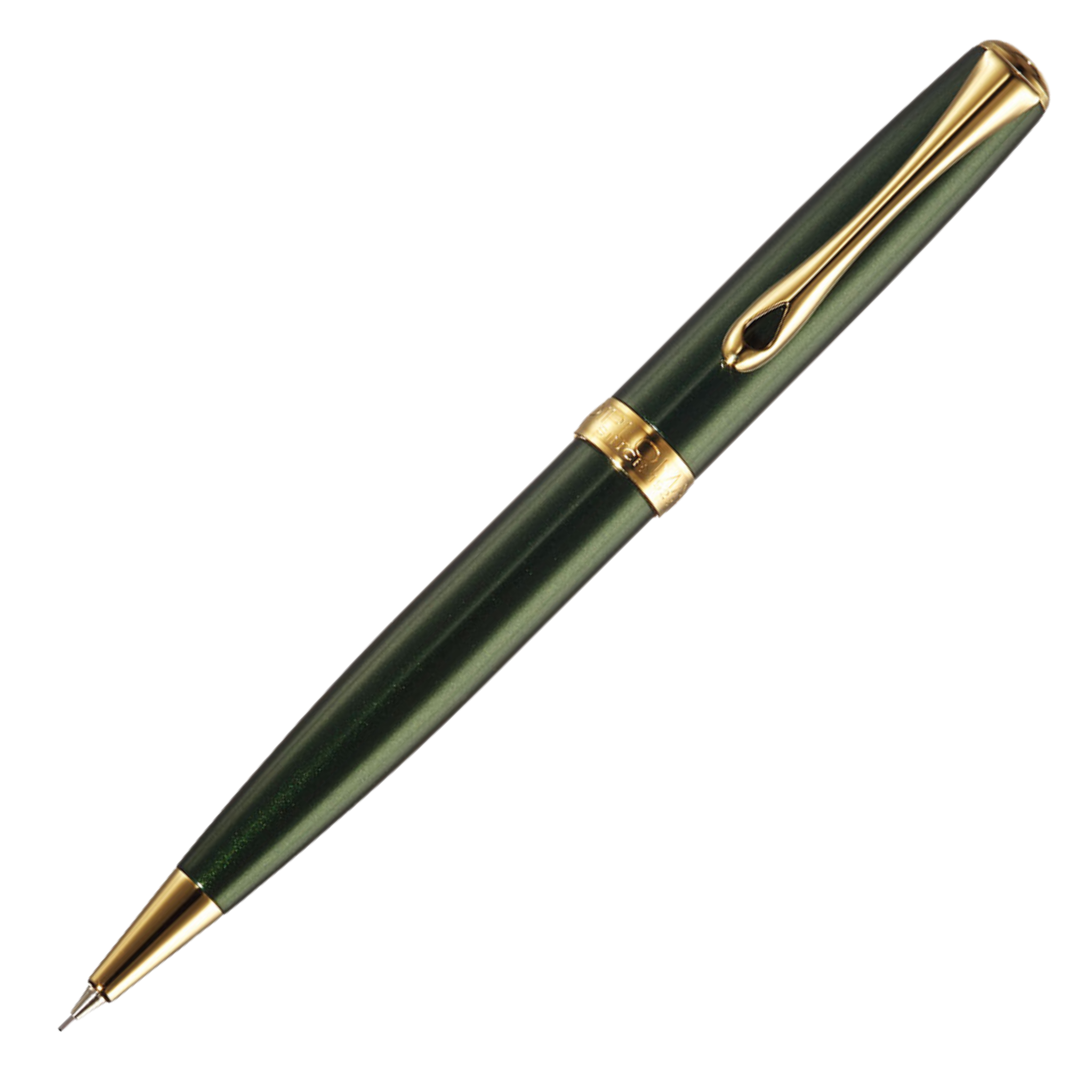 Diplomat Excellence A2 Evergreen Gold Trim Mechanical Pencil