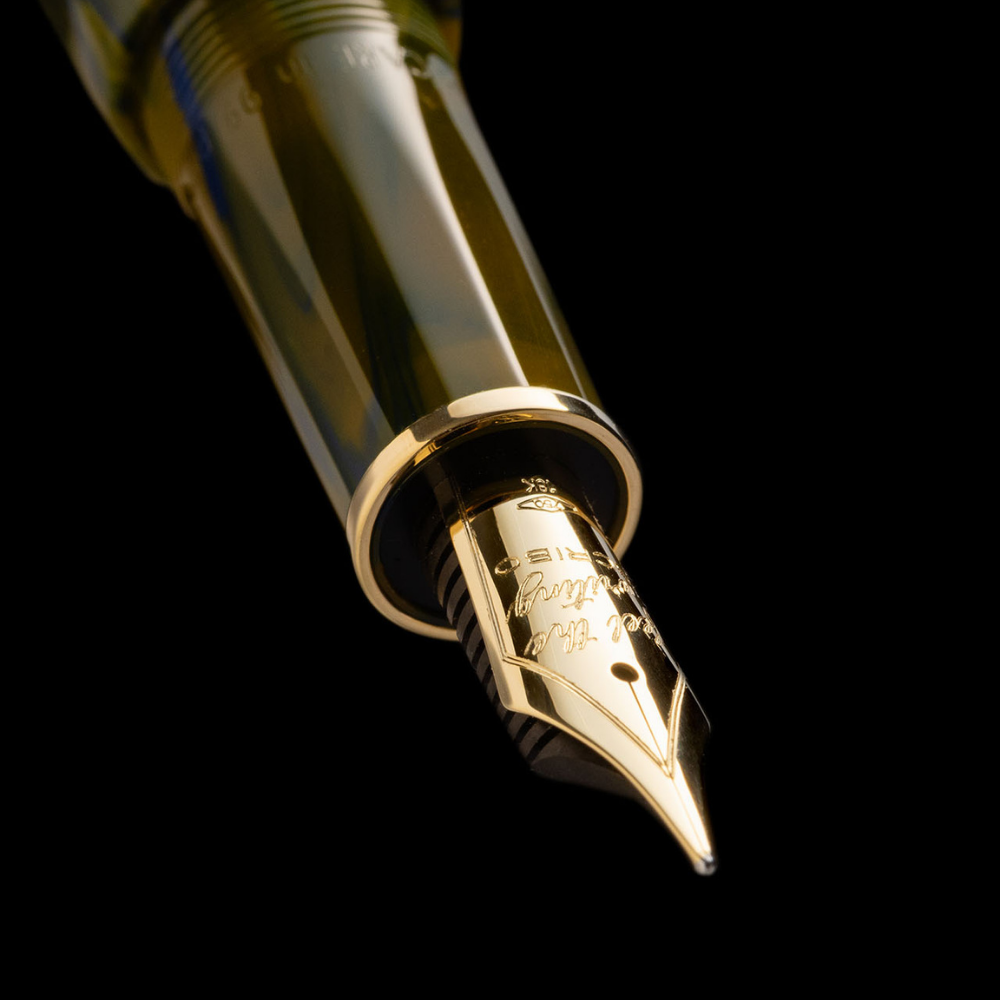 Scribo FEEL Laguna Gold Trim Fountain Pen