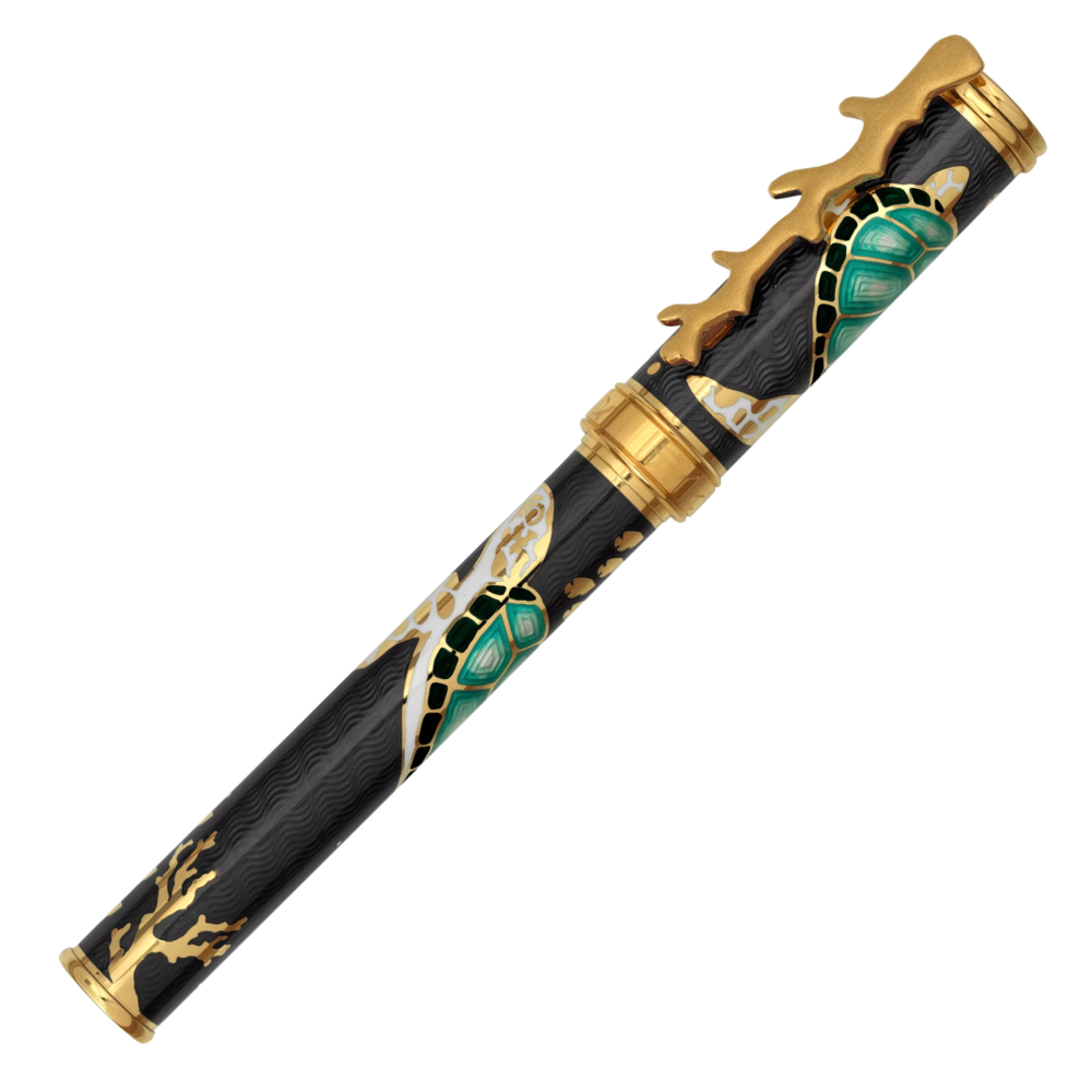 David Oscarson – Sea Turtles Collection - Mossy Black Teal