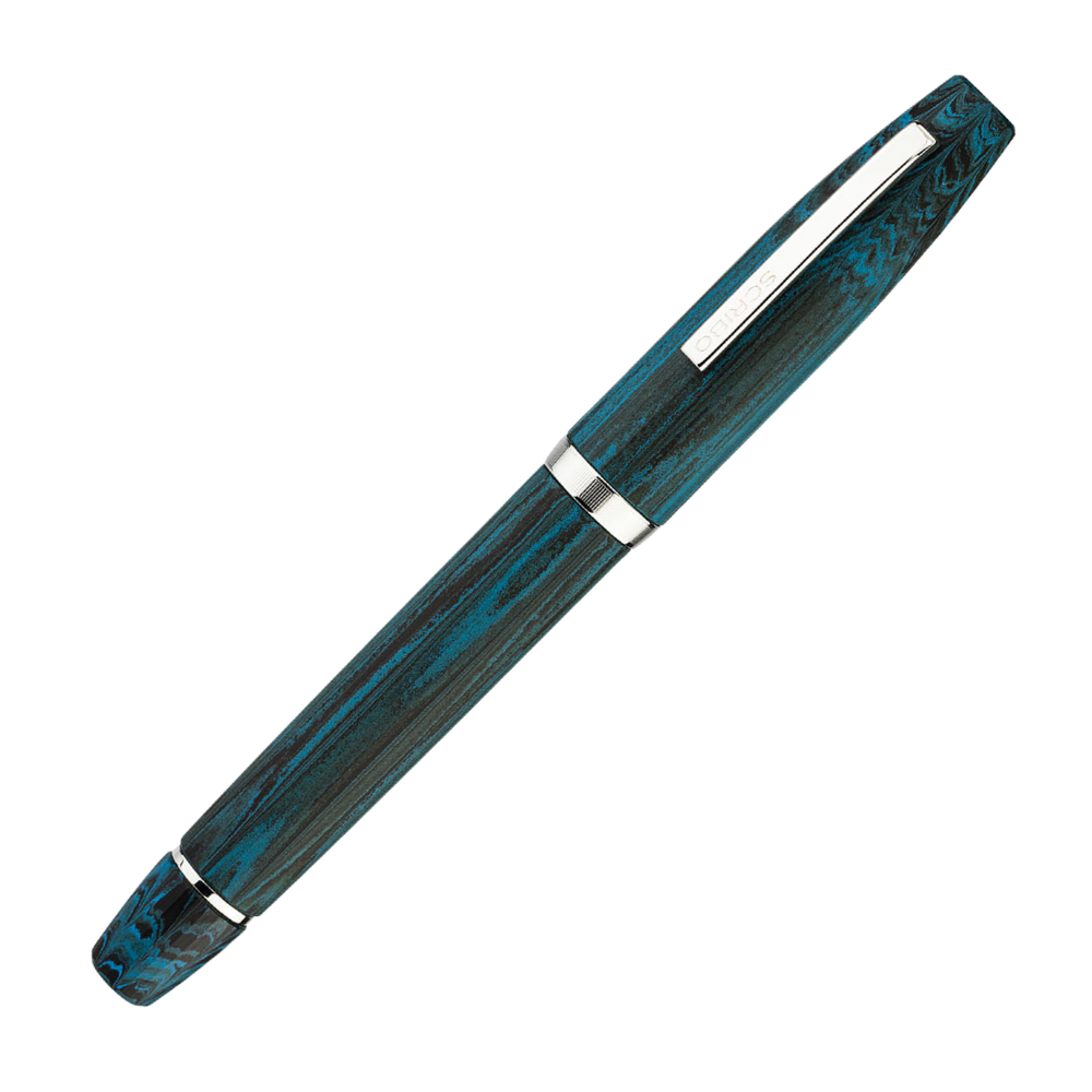 Scribo FLOW Tempo Platin Trim Füllfederhalter