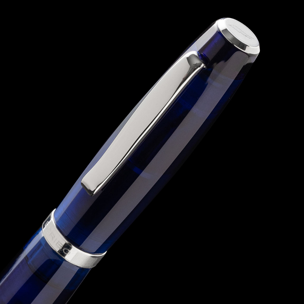 Scribo FEEL Blu Sospeso Platinum Trim Fountain Pen