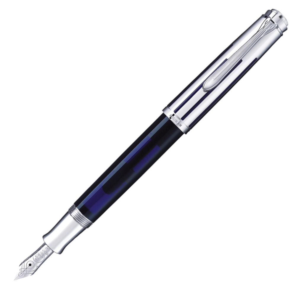 Pelikan M625 Dunkelblau-Transparent Füllfederhalter
