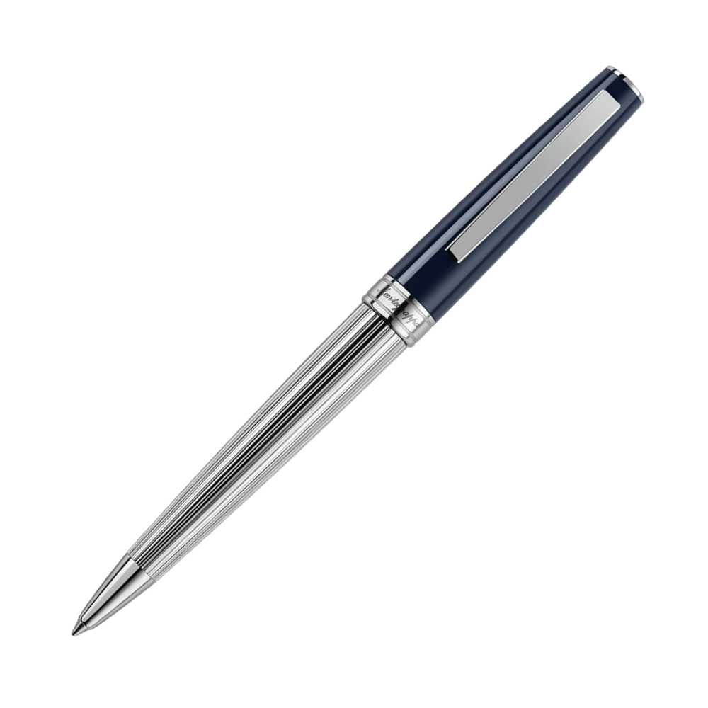 Montegrappa Armonia Duetto Dark Blue Kugelschreiber, edles Design mit Edelstahl-Akzenten