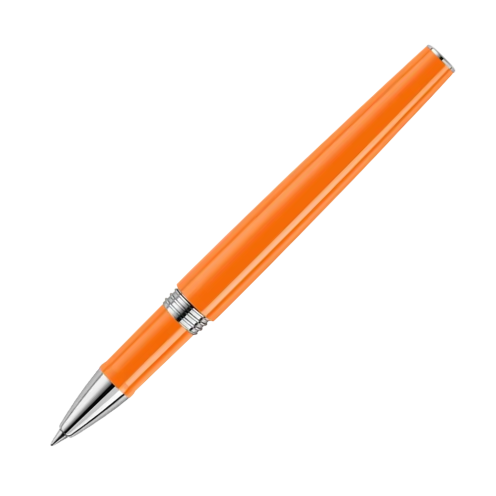 Montegrappa Armonia Mini Orange Rollerball Pen, Detailansicht des Schaftes