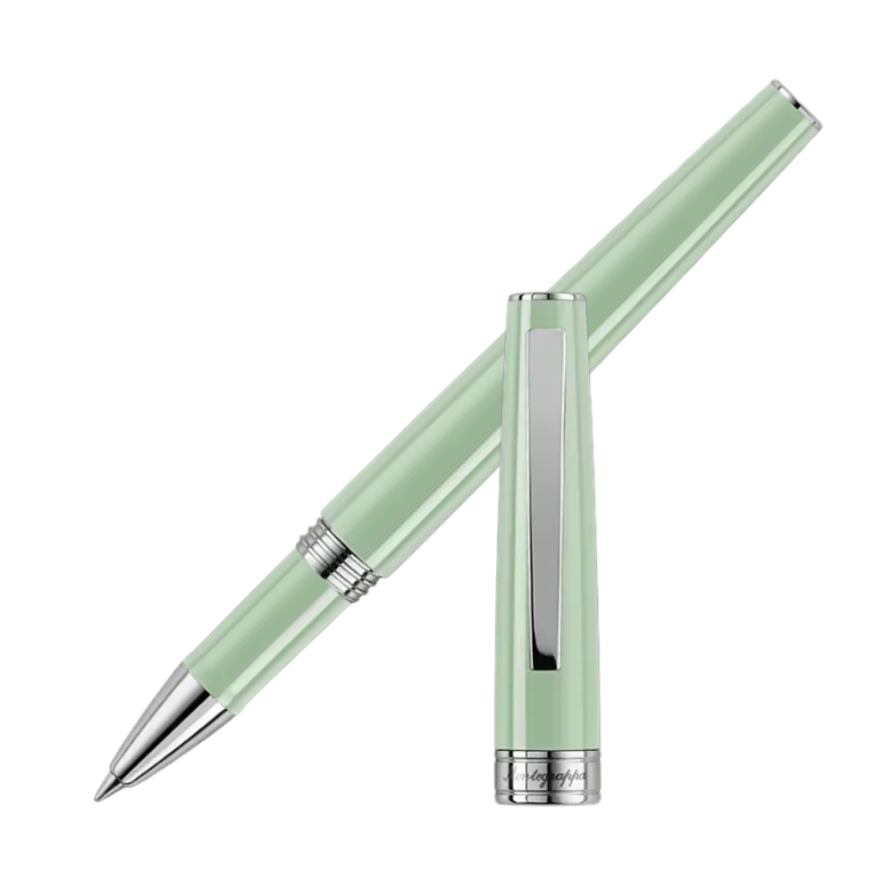 Montegrappa Armonia Mini Neo Mint Rollerball Pen, elegantes Design mit Edelstahl-Akzenten