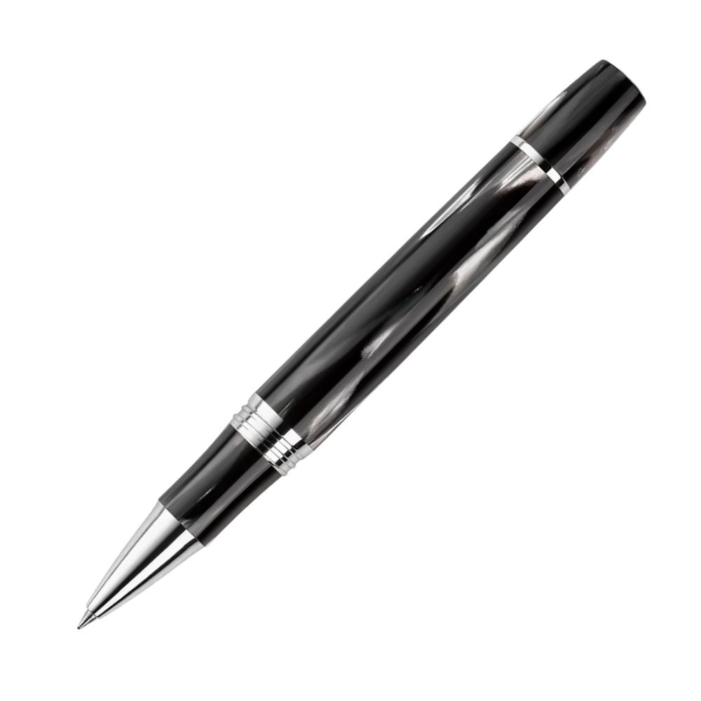 Montegrappa Extra 1930 Black & White Rollerball Pen, Detailansicht des Schaftes