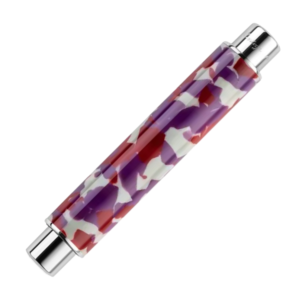 Montegrappa Gnomo Obsession Midnight Steel Rollerball Pen, Detailansicht des Schaftes