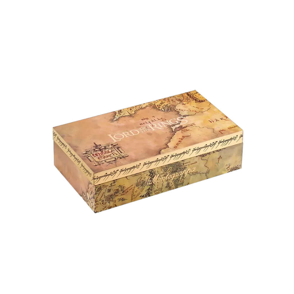 Montegrappa Ode to Bag End Füllfederhalter, elegantes Design aus Resin und Emaille, mit Messing- und schwarz-rutheniumplattierten Details.