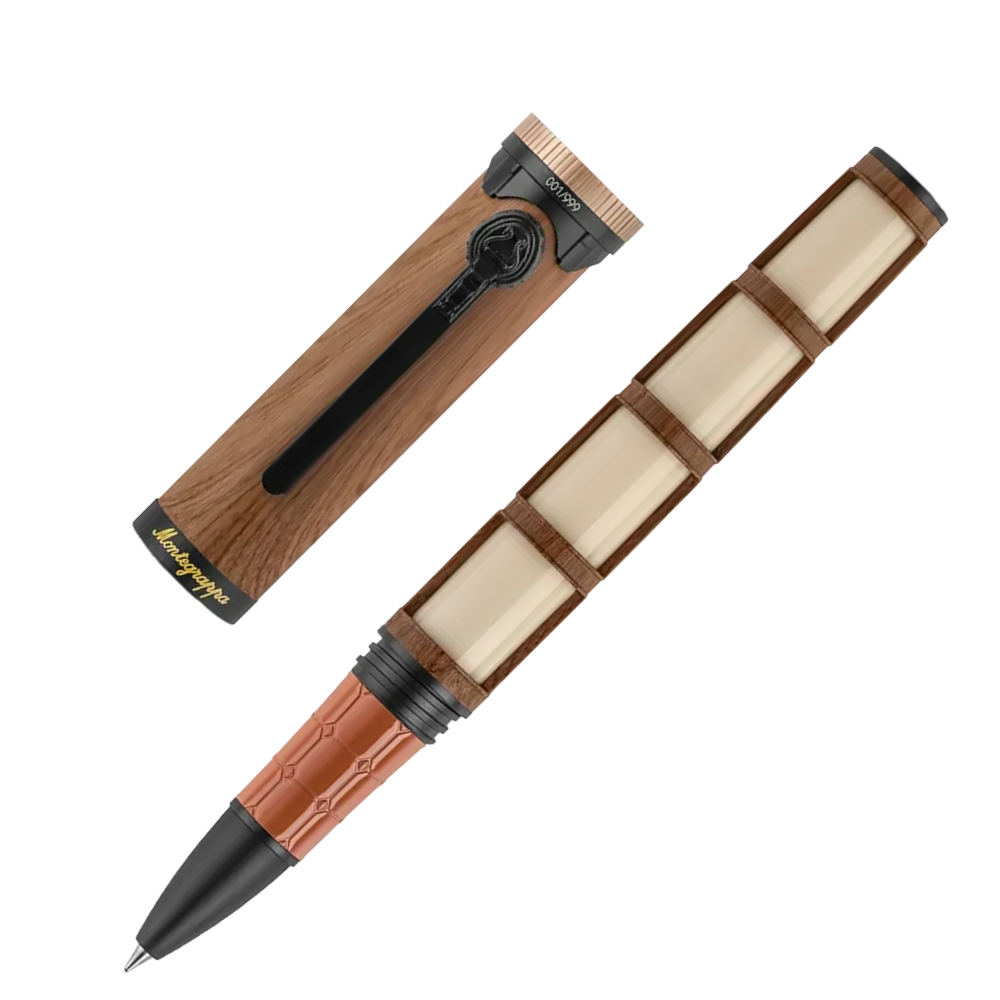 Montegrappa Ode to Bag End Rollerball Pen, exklusives Schreibgerät aus Resin und Emaille, in edler Verpackung.