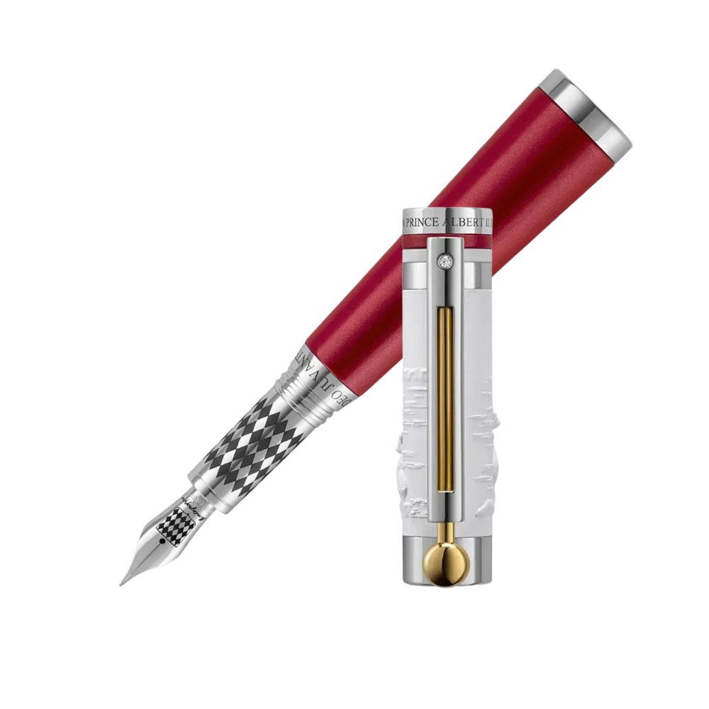 Montegrappa Prince Albert II of Monaco Foundation - Life Füllfederhalter in Rot mit 18k Goldfeder und Kolbenfüllsystem.