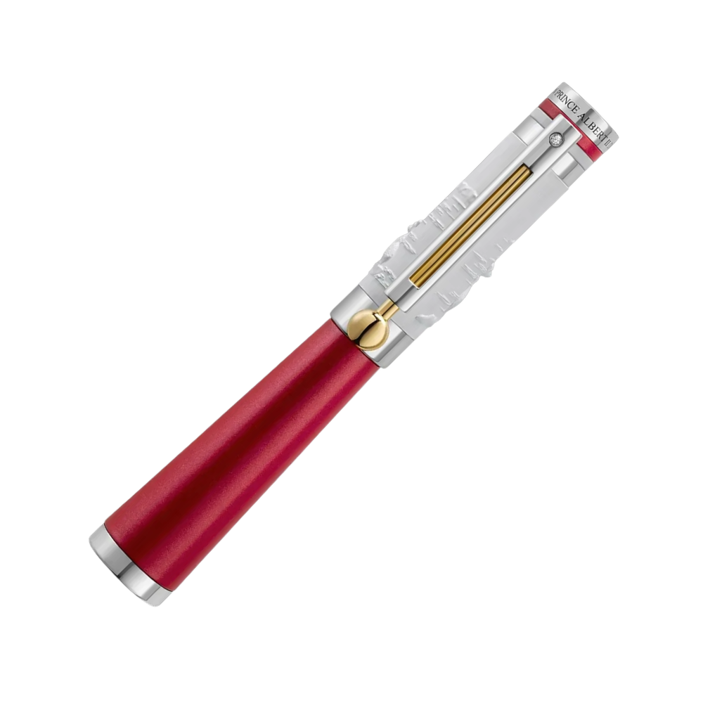 Montegrappa Füllfederhalter Prince Albert II - Life, luxuriöses Design mit Sterlingsilber 925 und Vermeil.