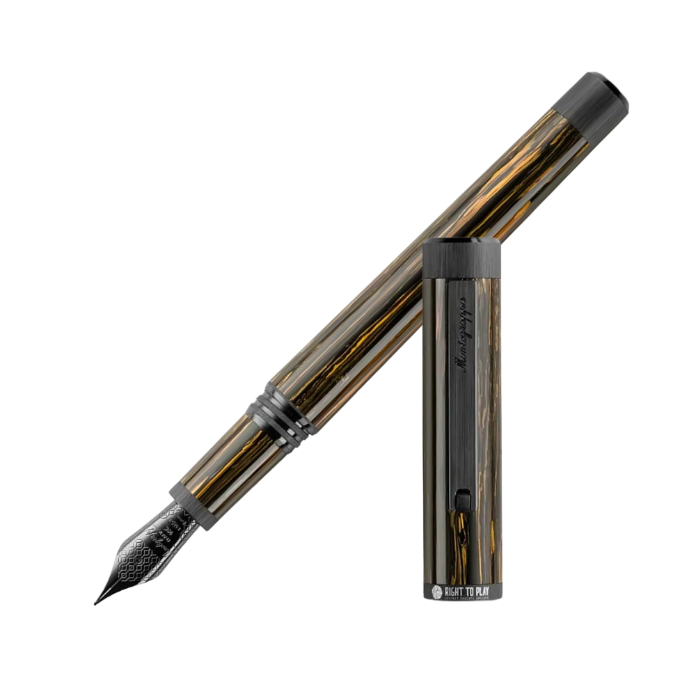 Montegrappa Right To Play Ultra Black IP Füllfederhalter