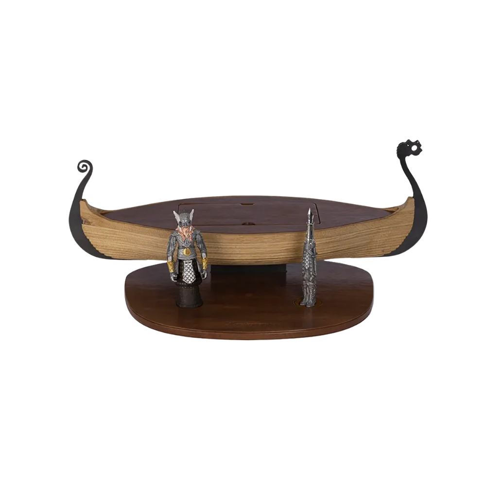 Montegrappa Viking Füllfederhalter, handgefertigte Wikingerfigur mit edlen Sterlingsilberverzierungen.