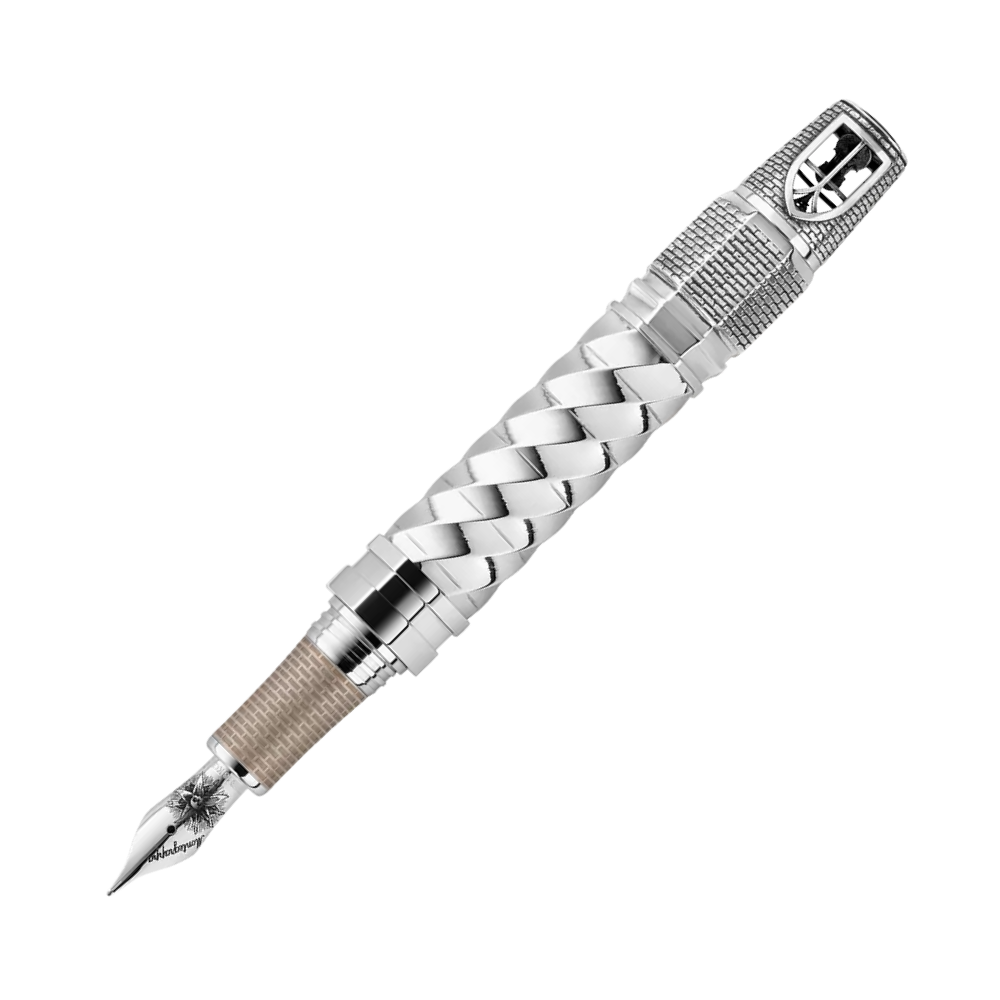 Montegrappa Wednesday L.E. Füllfederhalter in premium packaging, with an elegant design featuring resin and sterling silver elements.