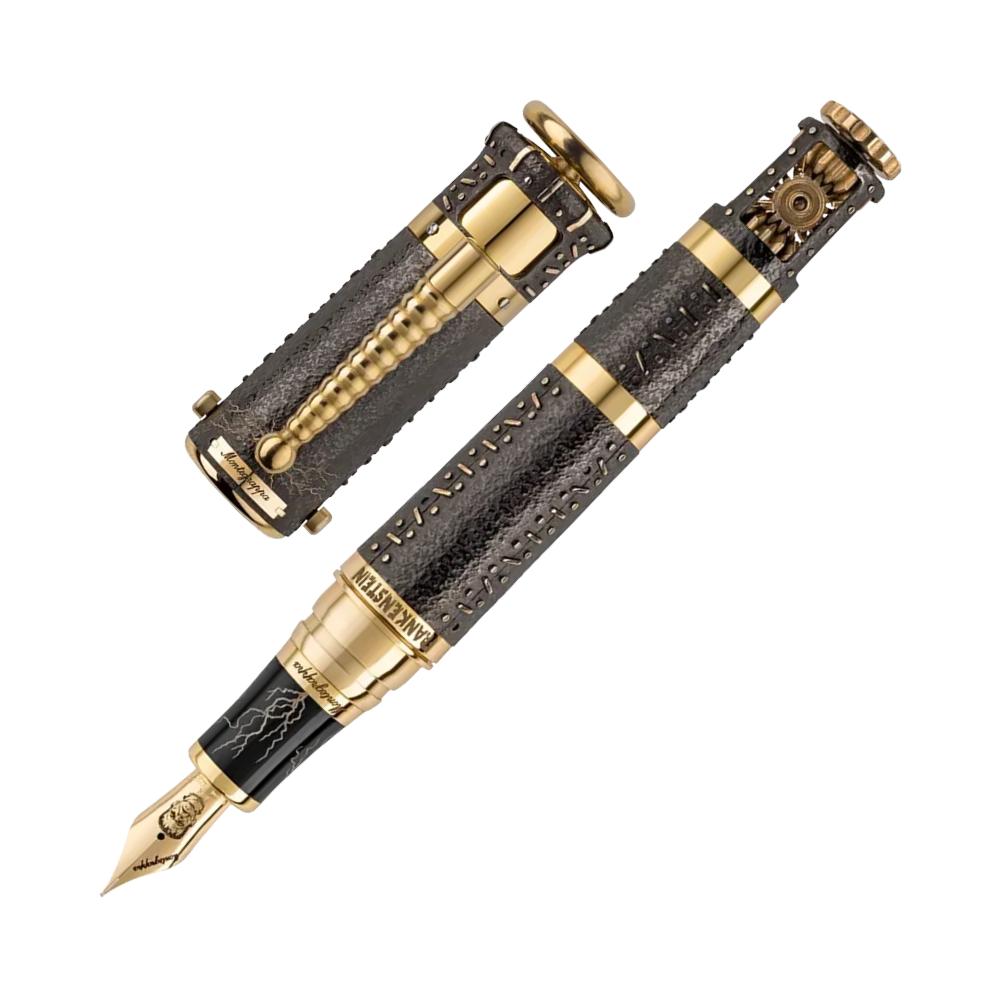Montegrappa Frankenstein L.E Füllfederhalter aus Resin und Messing mit 18k Goldfeder