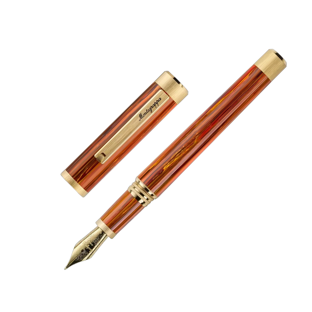 Montegrappa Zero Zodiac Leo Füllfederhalter - Nib and Cap