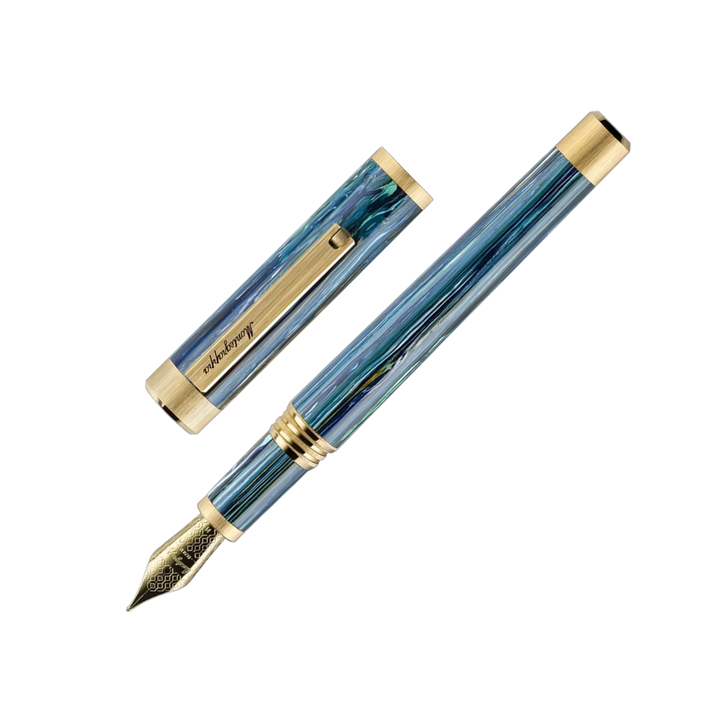 Montegrappa Zero Zodiac Cancer Füllfederhalter - Nib and Cap