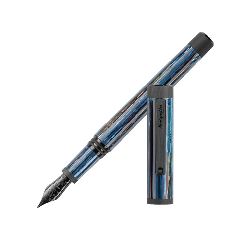 Montegrappa Zero Zodiac Libra Ultra Black Füllfederhalter - Front View