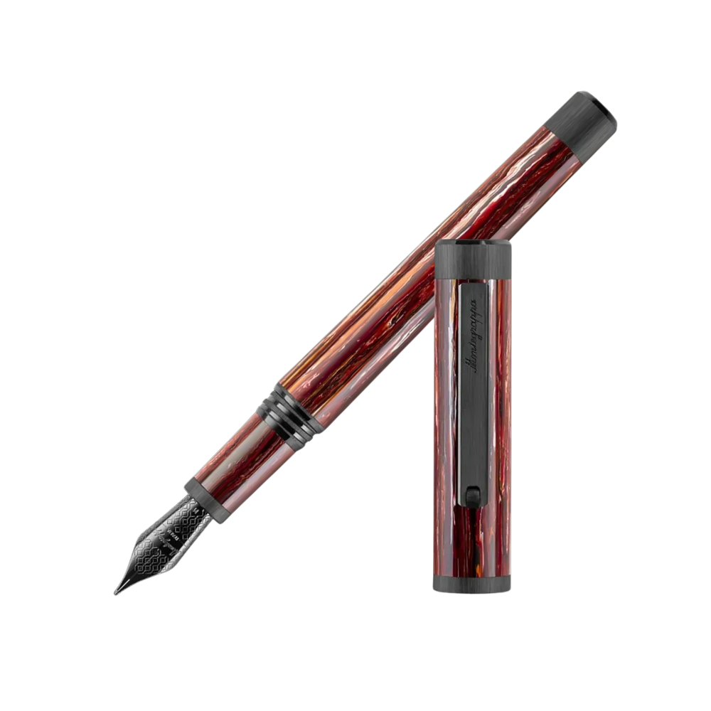 Montegrappa Zero Zodiac Scorpio Ultra Black Füllfederhalter - Front View