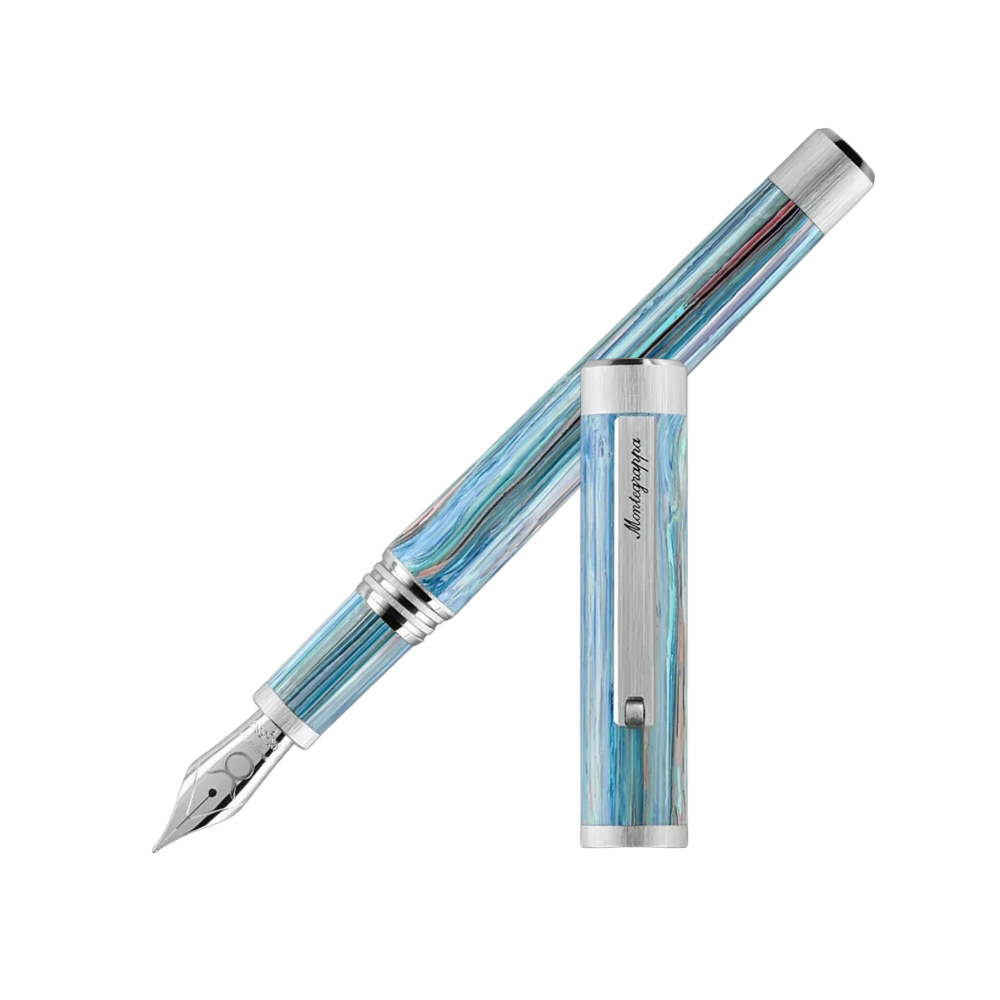 Montegrappa Zero Zodiac Taurus Palladium IP Nib Füllfederhalter