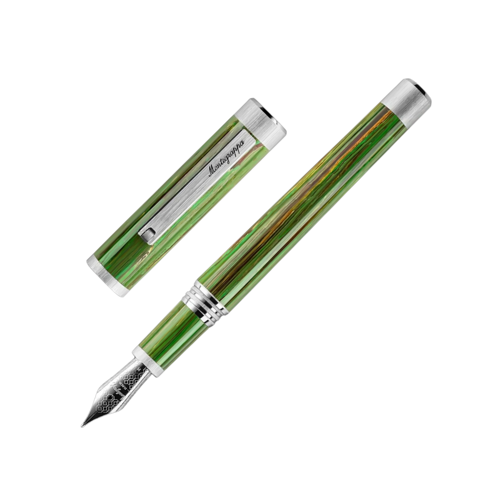 Montegrappa Zero Zodiac Virgo Füllfederhalter - Nib and Cap