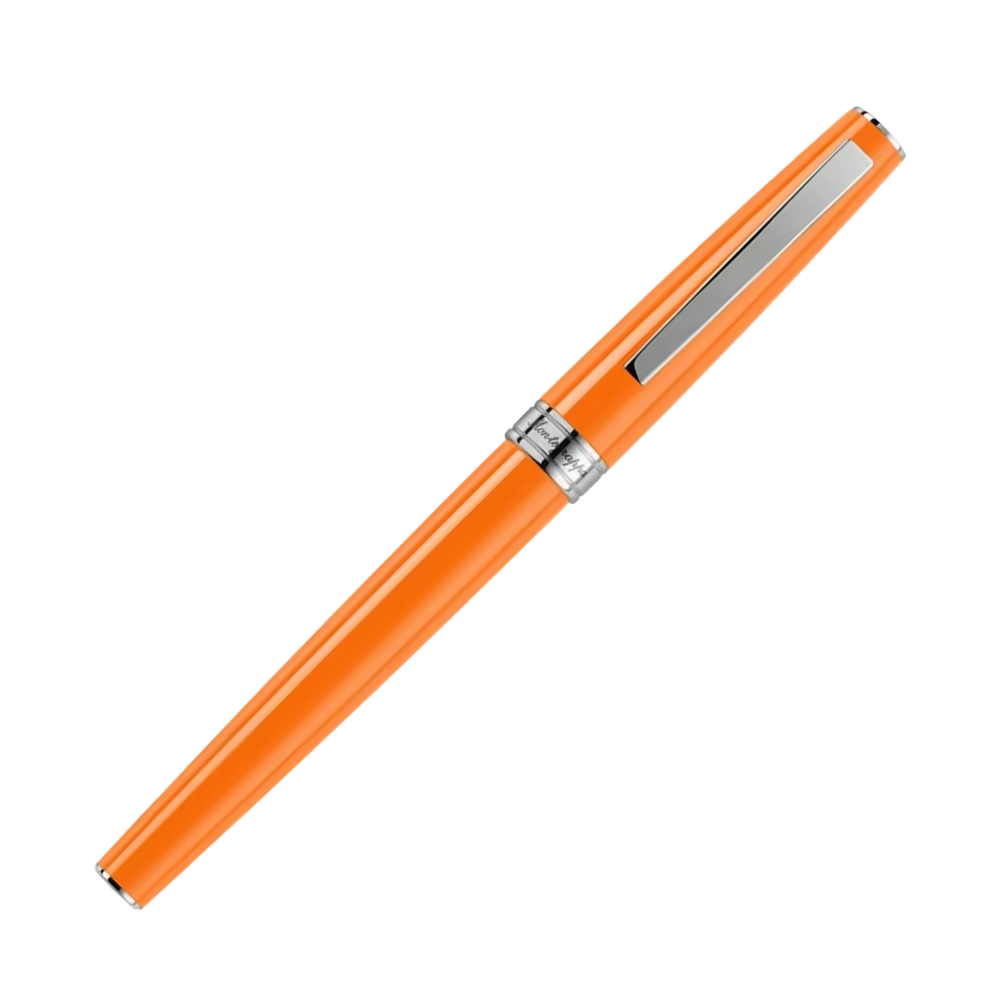 Montegrappa Armonia Mini Orange Rollerball Pen, elegantes Design mit Edelstahl-Akzenten