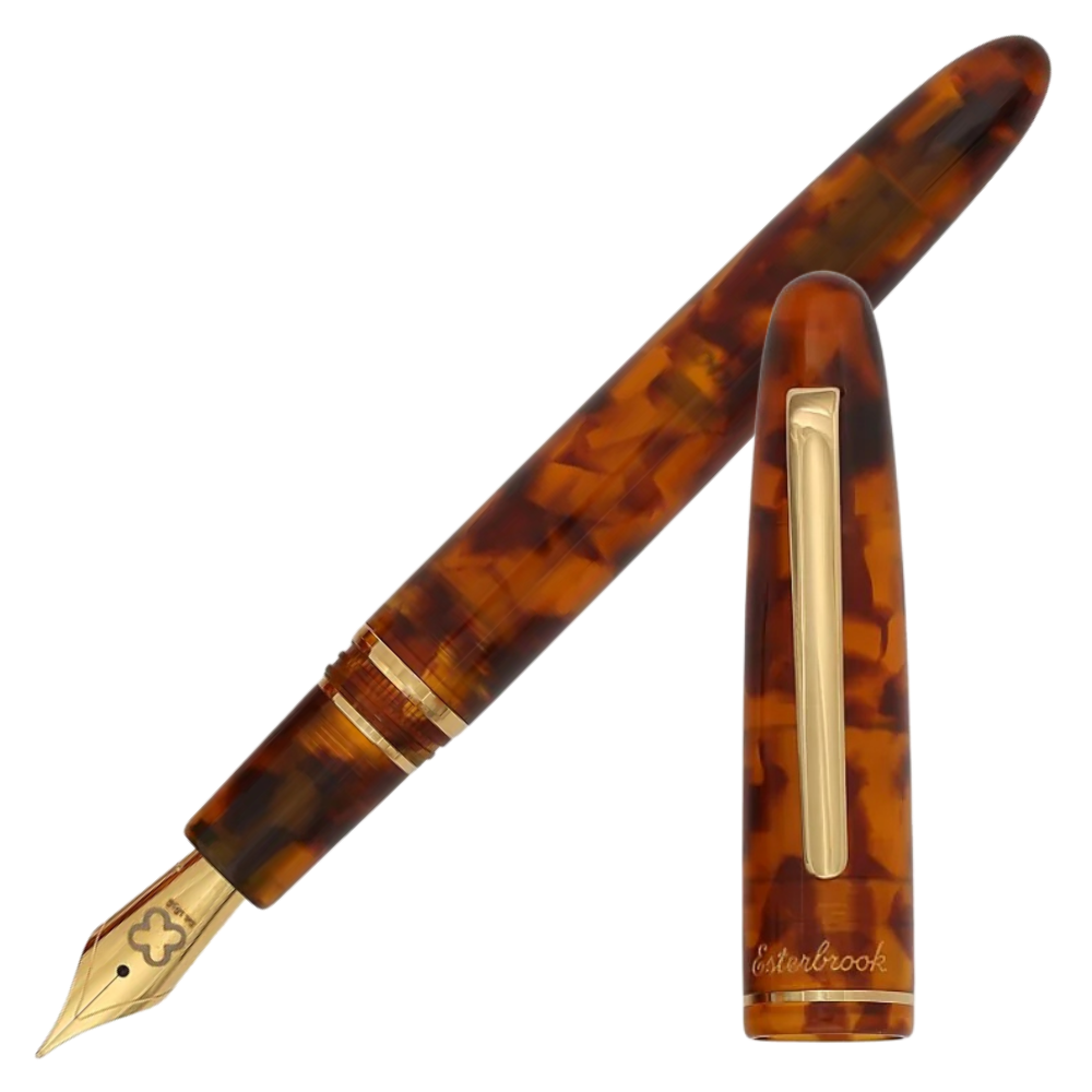 Esterbrook Estie Amber Tortoise Gold Trim fountain pen 