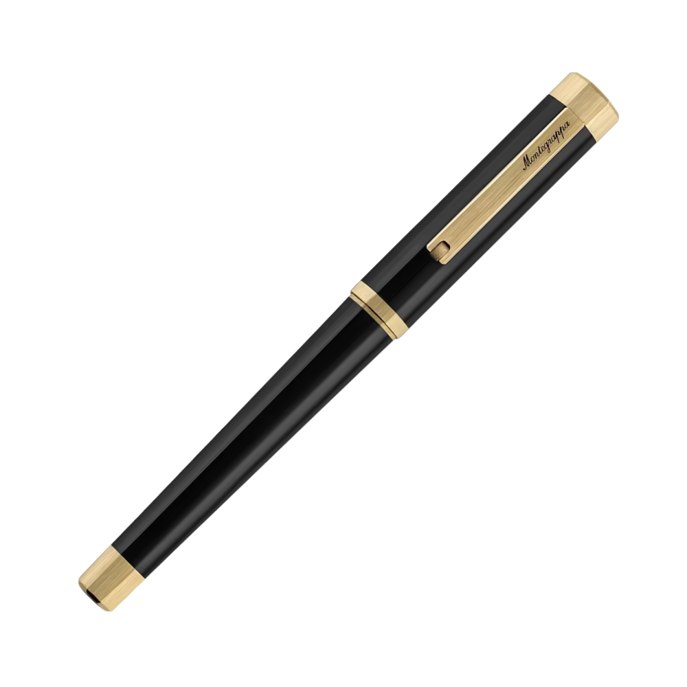 Montegrappa Otto Yellow Gold IP Rollerball Pen with cap off