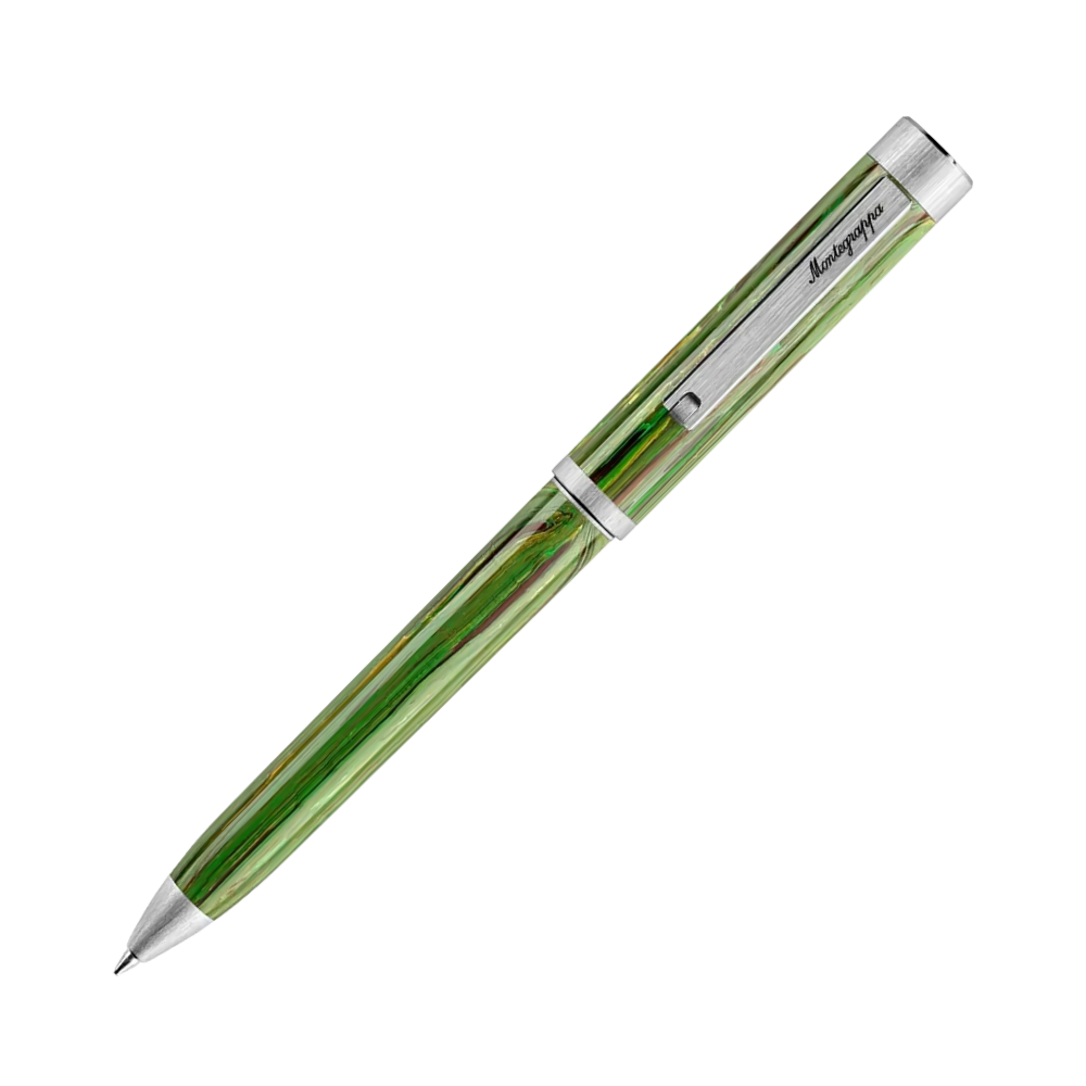 Montegrappa Zero Zodiac Virgo Palladium IP Steel Ballpoint Pen