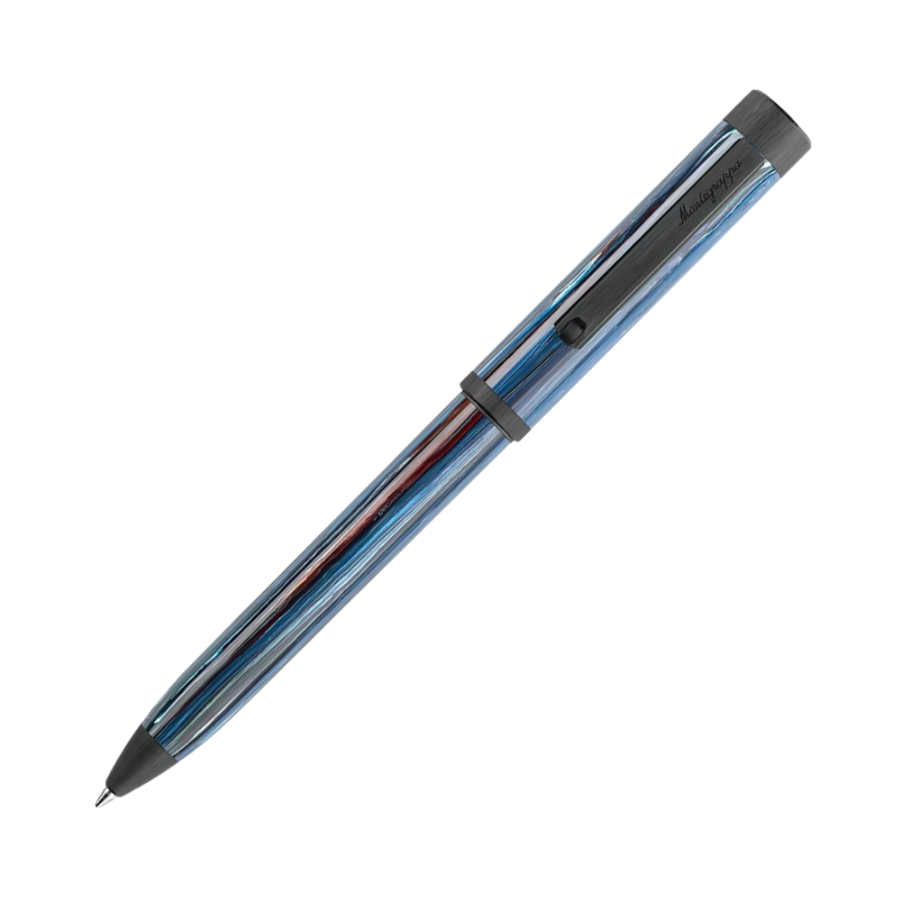 Montegrappa Zero Zodiac Libra Ultra Black IP Steel Ballpoint Pen