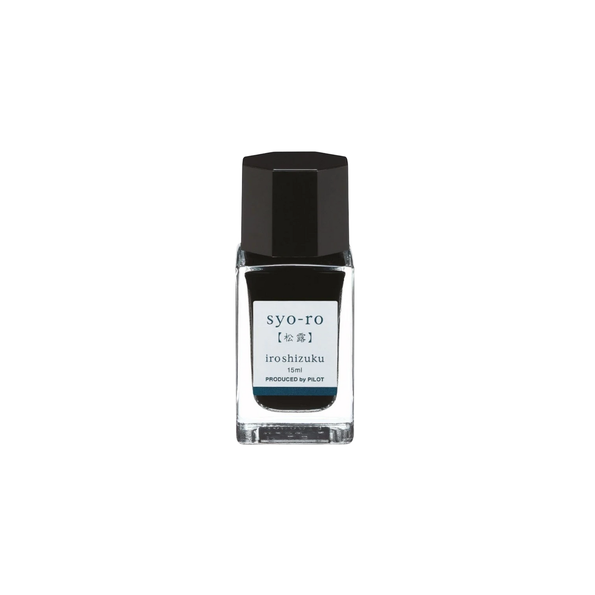 Landsiedel Fine Writing Pilot iroshizuku Füllhaltertinte Syo-ro im eleganten Glasflakon mit schwarzem Verschluss